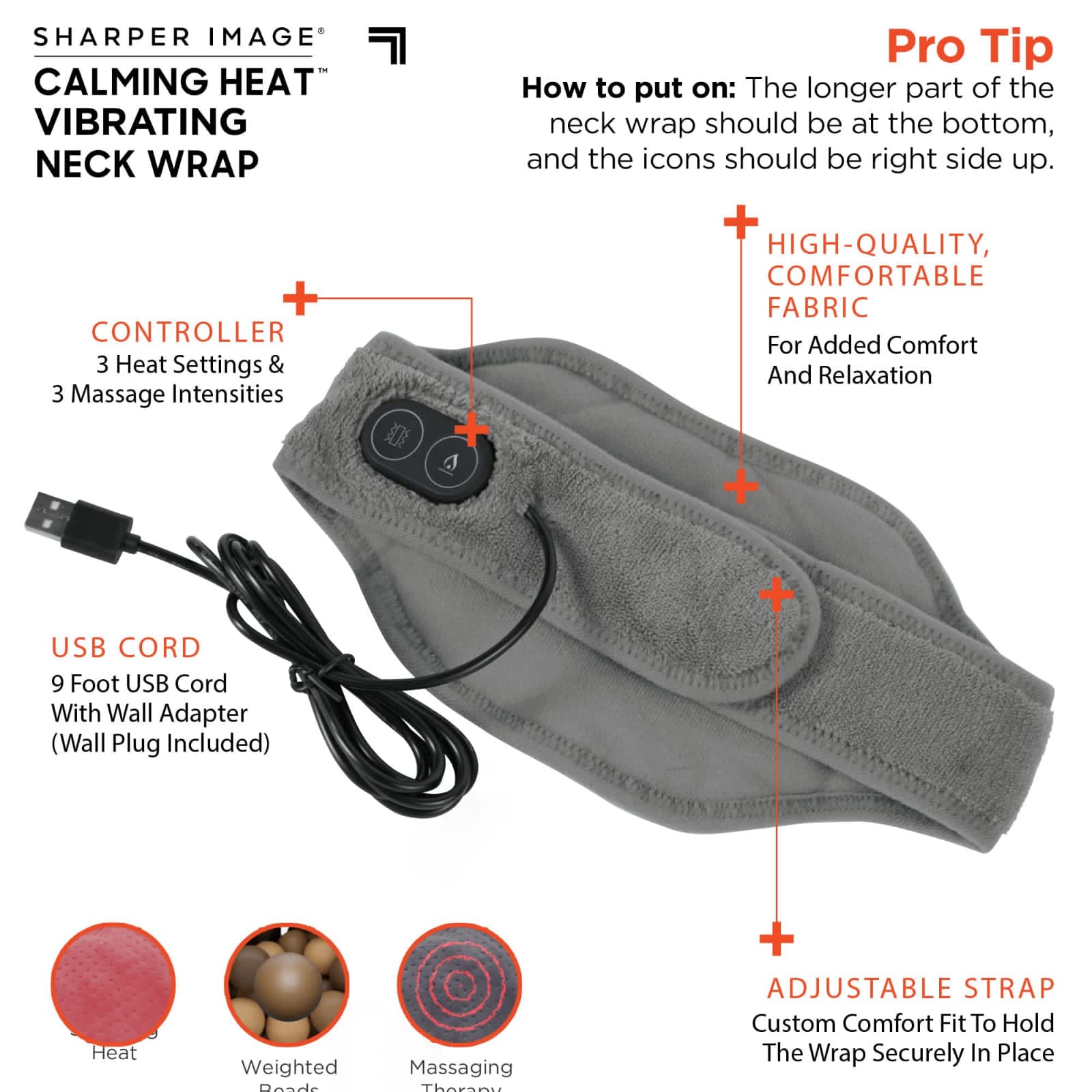 Heat Massaging Neck Wrap